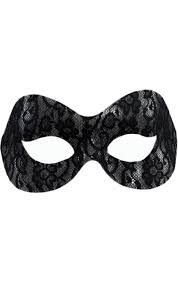 Naomi Black Lace Domino Eye Mask