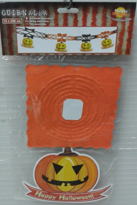 Halloween Pumpkin Garland 14.5cm x 2m