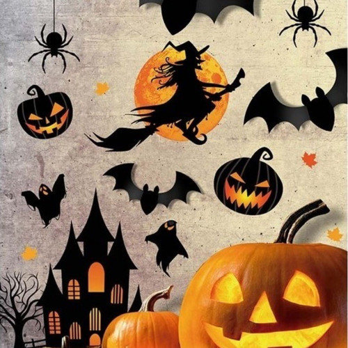 Halloween Witch Wall Stickers 70x80cm