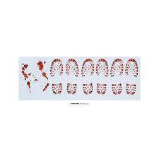 Vinyl Bloody Footprints 2 Sheets 25x70cm