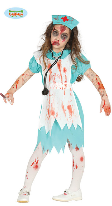Child Zombie Nurse Age 7 to 9 Years