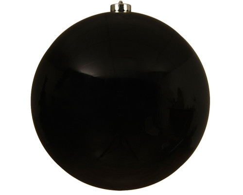 Bauble Black 20cm Shatterproof