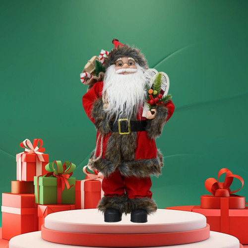 45cm Classic Santa Red with Sack