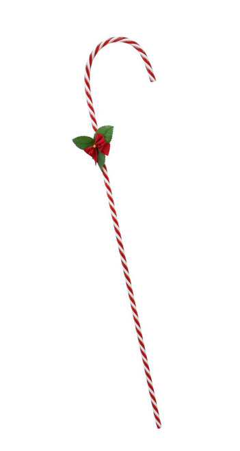DECORATIVE CANDY CANE 75cm WITH BOW