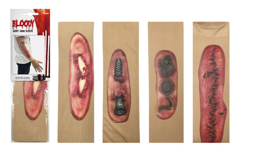 SINGLE TATTOO SLEEVE STITCHED UP WOUND