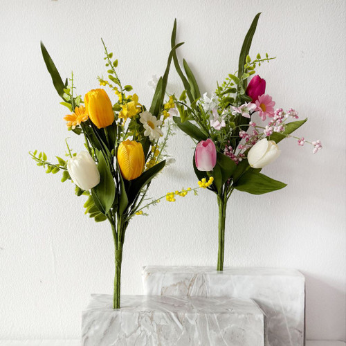 Tulip Bush Mixed Bunch Pink or Yellow