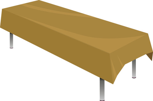 Tablecover Gold 137x274cm