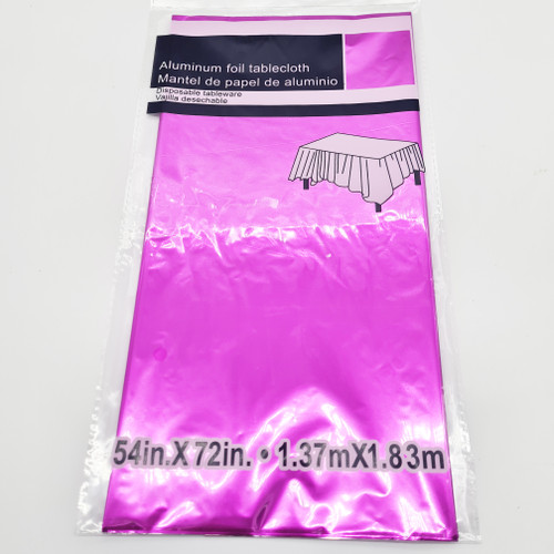 Tablecover Rectangular Hot Pink Plastic 1.37m x 1.83m