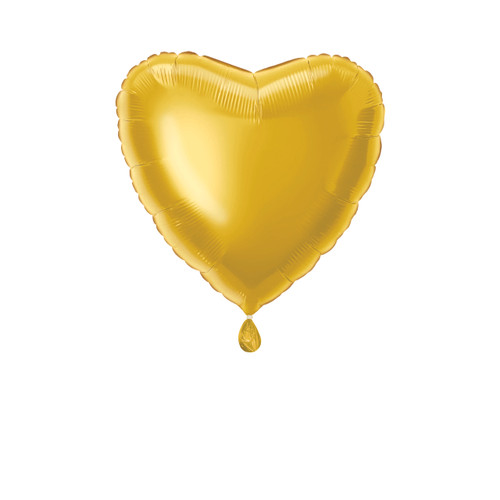 H100 18in Foil Balloon Classic Gold Heart