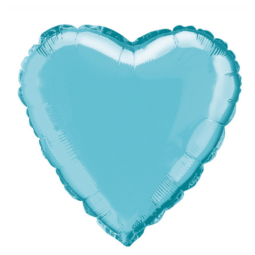 H100 18in Foil Balloon Baby Blue Heart