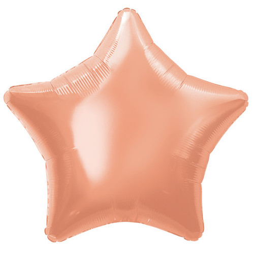 H100 20in Foil Balloon Rose Gold Star