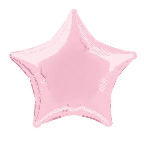 H100 20in Foil Balloon Pastel Pink Star