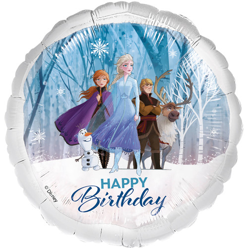 H100 18in Foil Balloon Disney Frozen Happy Birthday