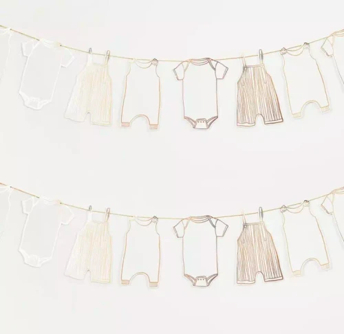 Hello Little One Babygrow Card Garland 2.5m