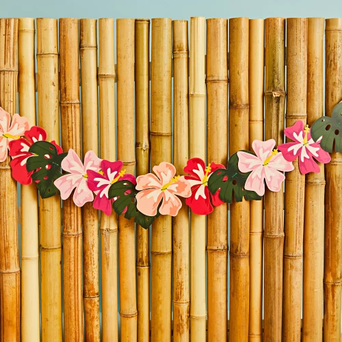 Hawaiian Tropical Hanging Garland 2m