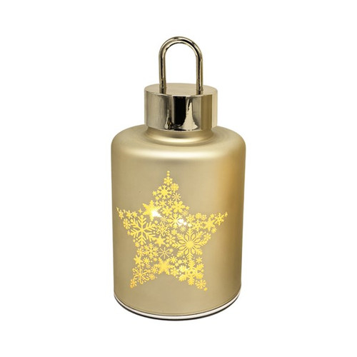 LED Star Lantern Gold Battery Operated 20cm
