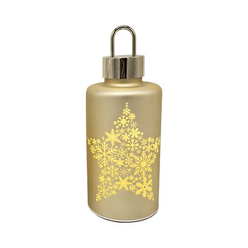 LED Star Lantern Gold Battery Operated 25cm