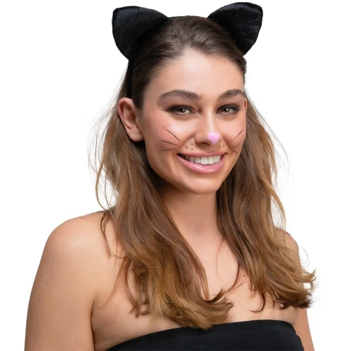 Cat Ears Black Velour