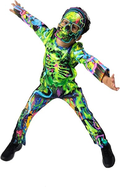 Neon Gamer Skeleton Age 3 to 4