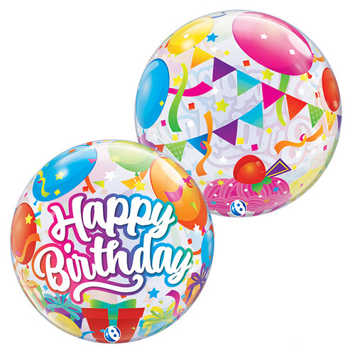 H300 22in Bubble Balloon Birthday Surprise