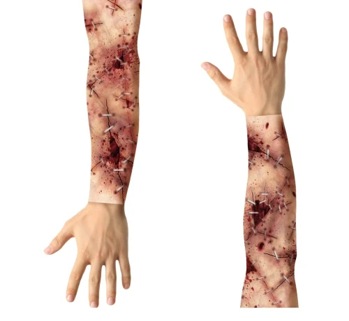 Tattoo Sleeve Stitched Arm Wounds Pk2