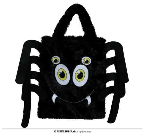 Plush Spider Basket 19x23 cm
