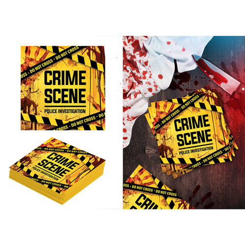 Crime Scene Napkins Pack of 20