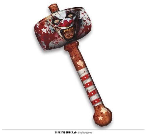 Inflatable Killer Clown Hammer 90cm