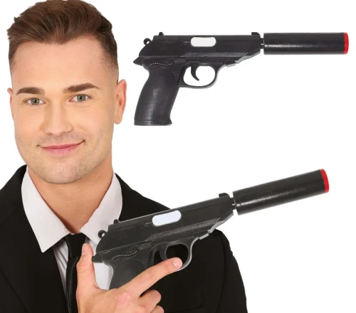 Pistol with Silencer 25cm