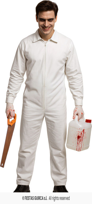 White Jumpsuit Adult Size Medium