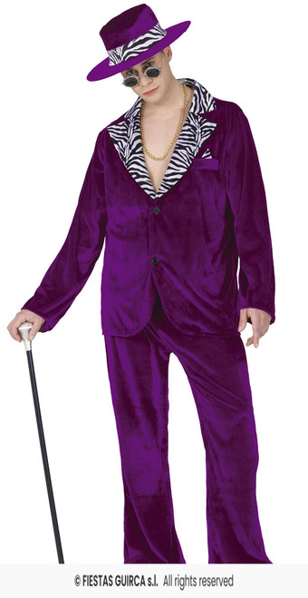 Cool Man Purple Pimp Adult Size Large