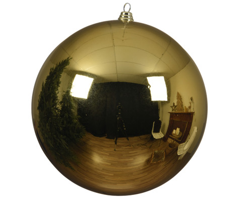 Bauble Shatterproof Light Gold 14cm
