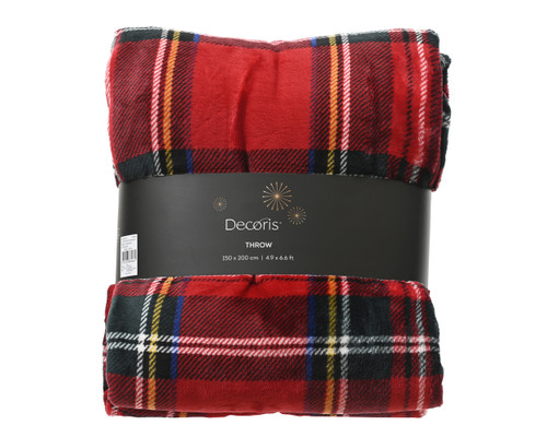 Polyester Throw Tartan 150x200cm