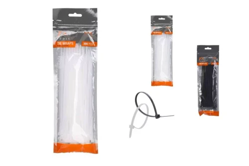 Cable Ties 20cm Pk100 Black or White
