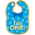 1st Birthday Blue Bib