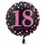 H100 18in Foil Balloon Age 18 Pink Celebration