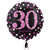 H100 18in Foil Balloon Age 30 Pink Celebration