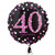 H100 18in Foil Balloon Age 40 Pink Celebration 