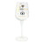 Mad Dots Age 60 Wine Glass