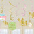 Confetti Fun Swirl Decorations Pk6