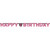 Pink Celebration Happy Birthday Letter Banner