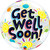 H300 22in Deco Bubble Get Well Soon Balloon