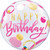 H300 22in Deco Bubble Happy Birthday Pink Gold