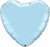 H600 36in Foil Balloon Light Blue Heart