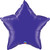 H600 36in Foil Balloon Quartz Purple Star