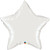 H600 36in Foil Balloon White Star