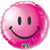H100 18in Foil Balloon Smiley Face Wild Berry