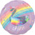 H100 18in Foil Balloon Magical Rainbow Holographic