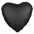 H100 18in Heart Foil Balloon Satin Onyx 