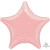 H100 18in Star Foil Balloon Baby Pink